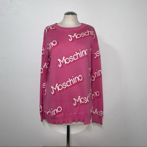 Unique sweater released on Moschino SS15 with Barbie collaboration.